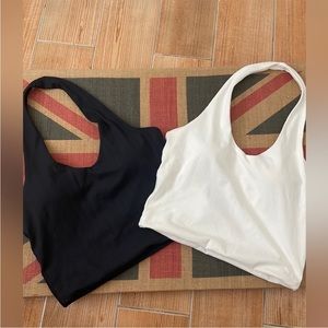 Black klassy network cropped halter Brami